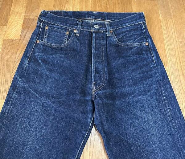 濃紺 Levi’s Vintage Clothing 501xx BIG E 赤耳 ストレートパンツ 31 デニム IDG 55501 古着