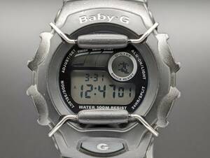 【中古 稼働品】 CASIO カシオ Baby-G ベビーG BG-147 デジタル クォーツ 電池交換済 腕時計 現状品 (k-0571)