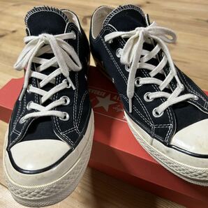 コンバース chuck Taylor チャックテイラー ct70 オールスター CONVERSE 三ツ星 OX ローカット LOW ブラック 26.5の画像2