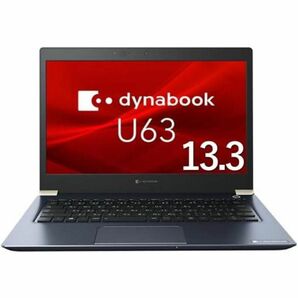 Win11, Core i5【東芝 U63】8GBメモリ SSD 256GB, 13.3型, カメラ, 中古ノートパソコン