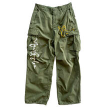 【Vintage】米軍 ジャングルファティーグパンツ Mark Gonzales マークゴンザレス US ARMY カーゴパンツ_画像1