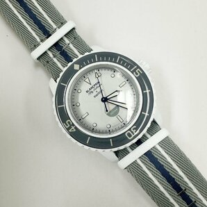 Swatch×BLANCPAIN ブランパン SO35S100 ANTARCTIC OCEAN アンタークティック オーシャン ホワイト 自動巻き Jの画像2