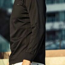 ウノピュウ ラインストーンロンT XLサイズ ブラック 長袖Tシャツ クルーネック バックプリント ワンポイントロゴ 1PIU1UGUALE3 RELAX_画像9