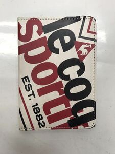 【USED】le coq sportif ルコック スコアカードケース 手帳型 ホワイト系 白