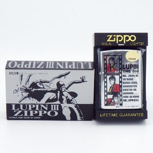 C24-331 ZIPPO ジッポー ライター LUPIN THE 3rd ルパン三世 ルパンA赤 シリアルナンバー入り 1998年製造 未開封 着火未確認 ケース付き