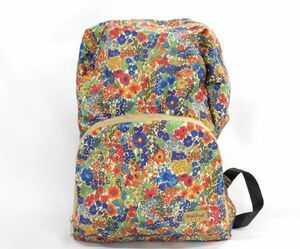 ( the lowest price ) mint point lady's pretty floral print. folding rucksack ( unused new goods ) exhibit 