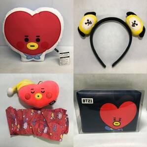 BT21 BTS TinyTAN グッズまとめ／クッション タオル グラス ストラップ 文房具 靴下 パスケース アクリルチャーム ガチャ プレート 他多数の画像6