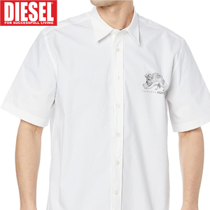 M/新品 DIESEL ディーゼル シャツ S-HARRY-SSL メンズ レディース ブランド ベネチア ホワイト