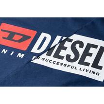 L/新品 DIESEL ディーゼル 新旧ロゴ Tシャツ DIEGO-CUTY メンズ レディース ブランド カットソー 紺_画像5