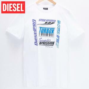L/新品 DIESEL ディーゼル ヴィンテージ Tシャツ T-DIEGOS-K38 MAGLIET メンズ レディース ブランド カットソー 白