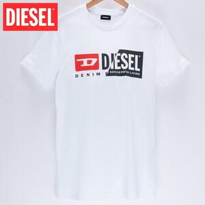 XL/新品 DIESEL ディーゼル 新旧ロゴ Tシャツ DIEGO-CUTY メンズ レディース ブランド カットソー 白