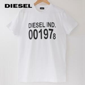 M/新品 DIESEL ディーゼル ロゴ Tシャツ diego001978 メンズ レディース ブランド カットソー ホワイト