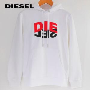 L/新品 DIESEL ディーゼル プルオーバー パーカー スウェット GIRKHOODN1-100 メンズ レディース ブランド 白