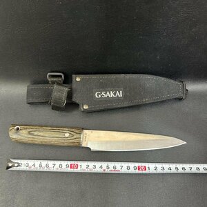 1 иен ② G-SAKAIji- Sakai уличный кухонный нож нож с футляром 