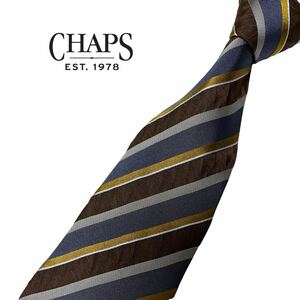 CHAPS EST.1978 necktie reji men taru pattern stripe pattern chaps USED used m896