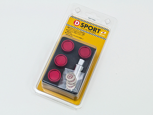 ☆D-Sport ナンバープレートロックボルト Type3[レッド] ワンポイントドレスアップ！新品未使用☆