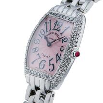 【美品】FRANCK MULLER （フランクミュラー） トノーカーベックス ベゼルダイヤモンド Pink 時計 used:A[ROR]_画像2