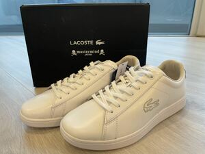 新品　ラコステ　LACOSTE マスターマインド　コラボ　スニーカー　26.5cm 白　ホワイト　ドクロ　レア