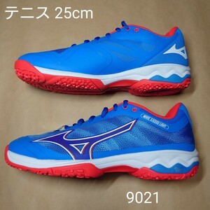 テニスシューズ 25cm ミズノ MIZUNO ウェーブエクシード LIGHT WIDE OC 9021