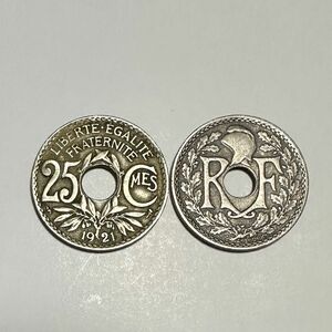 古銭 フランス 硬貨 有孔