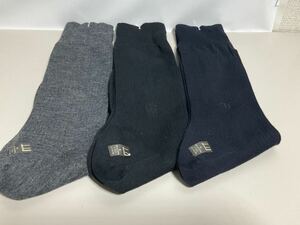 ④ 未使用 ダンヒル dunhill メンズ ソックス 靴下 3足セット まとめ ビジネス 紳士用 25㎝ 送料185円