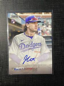 アウトマン 2023 Topps Stadium Club James Outman Auto ドジャース ジェームズ・アウトマン 直筆サイン 大谷 同僚 Dodgers RC ルーキー