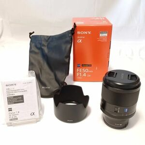 ★☆ 使用感激少の特上品 ☆★ ソニー Planar T* FE 50mm F1.4 ZA Eマウント用 SEL50F14Z