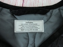 relume レリューム キルティングコート タグ付き F 23-011-462-6040-3-0 ブラック ナイロン100% Made in China_画像4