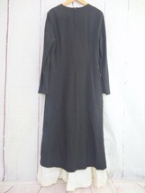 tricot COMME des GARCONS トリココムデギャルソン ドッキングワンピース ブラック 毛100% TO-040010 AD1998_画像3