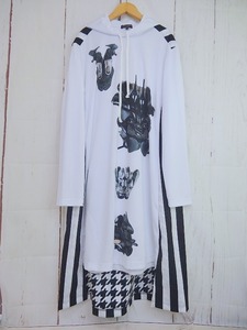 COMME des GARCONS HOMME PLUS コムデギャルソン オム プリュス フードロングカットソー ホワイト M PH-T006 AD2021 Villie Cole