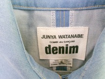 JUNYA WATANABE denim COMME des GARCONS ジュンヤワタナベ デニム コムデギャルソン コートジャケット インディコ綿100% S XC-J004 AD2018_画像6