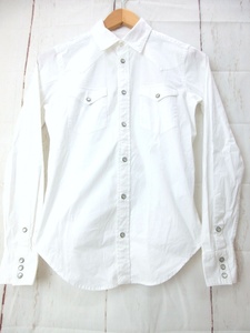 RALPH LAUREN ラルフローレン 長袖シャツ 2 155/84A ホワイト 1066357WMIS 95%Cotton 5%Elastane Made in China