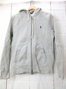 POLO RALPH LAUREN ポロ ラルフローレン フルジップパーカー M グレー KK-RL-YW-0516 綿85% ポリエステル15% 中国製