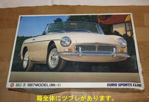 ★アオシマ 1/24 MG-B 1967年モデル Mk-1 レッドモールド エッチングパーツ入り ダンロップSP9タイヤ フルディスプレイモデル 