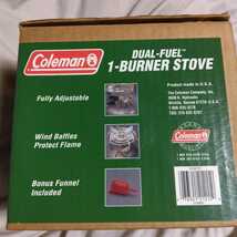 送込　未使用　コールマン　１－バーナー ストーブ　Coleman DUAL-FUEL 1-BURNER STOVE_画像2