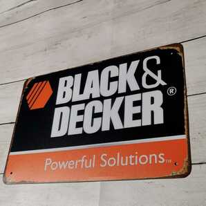 ブリキ看板 ホーロー看板 レトロ風看板 BLACK&DECKERの画像3