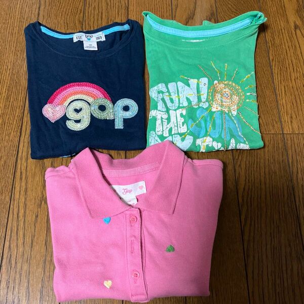 GAP 女の子 Tシャツ ポロシャツ 120サイズ 3枚セット