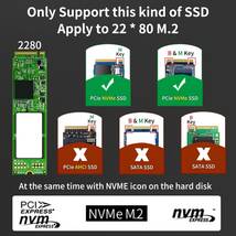 ANYOYO M.2 SSD 外付けケース Thunderbolt 3/4 SSD 外付けケース 40Gbps超高速_画像5