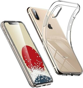 ONES iPhone X/Xs ケース HD全透明 米軍MIL規格 超耐衝撃 『 画面 レンズ保護、滑り止め 』〔 薄型、超軽