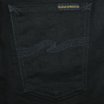 Nudie Jeans 1004695 THIN FINN W29 ストレッチスリムデニムパンツ ブラック／黒 ヌーディージーンズ_画像4