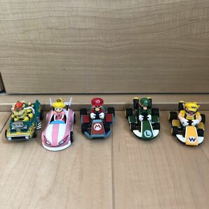 スーパーマリオ　プルバックカー　5台セット フィギュア プルバックカー スーパーマリオ クッパ マリオ ワリオ マリオカート