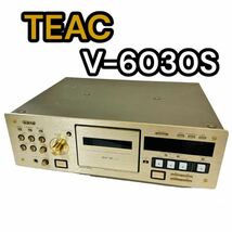 TEAC ティアック 3ヘッドシングルカセットデッキ V-6030S オーディオ機器_画像1