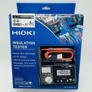 【未使用品】HIOKI (日置電機) 絶縁抵抗計 IR4051-11 スイッチ付きリードセット(デジタル絶縁抵抗計 )