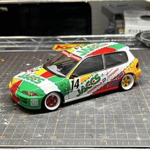 ハセガワ 1/24 ジャックスシビック LED点灯ギミック付き！ JACCS CIVIC EG6_画像5