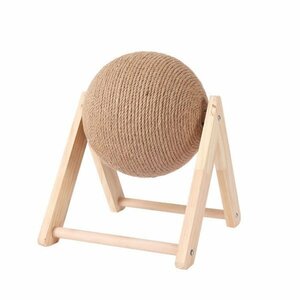  diameter 16cm cat nail .. nail sharpen flax toy ball .. round cat for purity wood -stroke less cancellation motion shortage stylish assembly easy M