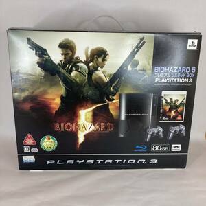 ●PlayStation 3本体(80GB) BIOHAZARD 5 プレミアム リミテッド BOX(クリアブラックオリジナルロゴ) PS3 バイオハザード5