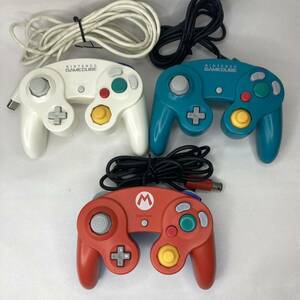 ●動作確認済み クラブニンテンドー限定　ゲームキューブ コントローラー　マリオ ホワイト エメラルド GAMECUBE Nintendo GC 