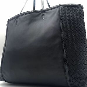 1円～【極美品】BOTTEGA VENETA ボッテガヴェネタ トートバッグ ビジネスバッグ 大容量 A4可 イントレチャート メンズ パイソンの画像1