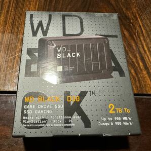 ウエスタンデジタル Western Digital 外付けSSD 2TB WD_BLACK D30 GAME DRIVE 最大転送900MB/秒 PS5 PS4 Xbox メーカー動作確認済 ゲーム