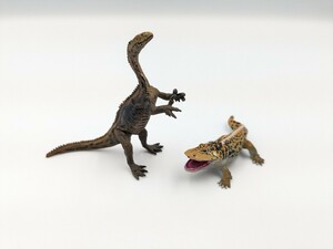 恐竜　ミニフィギュア　2種セット　生き物　エリオプス　プラテオサウルス